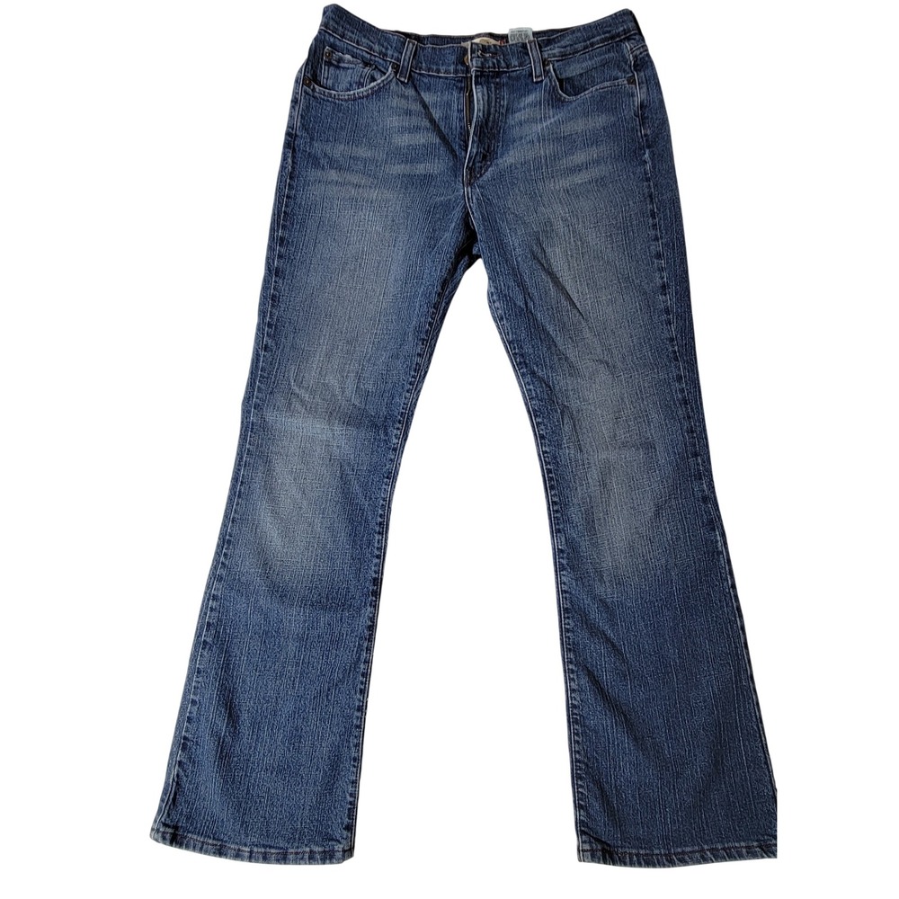 Levis 515 Boot Cut‎ Jeans Womens 12M Blue Medium Wash Mid Rise Stretch Denim